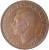 obverse of 1/2 Penny - George VI - Without IND:IMP (1949 - 1952) coin with KM# 868 from United Kingdom. Inscription: GEORGIVS VI D:G:BR:OMN:REX FIDEI DEF.