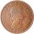 obverse of 1/2 Penny - Elizabeth II - Without BRITT:OMN; 1'st Portrait (1954 - 1970) coin with KM# 896 from United Kingdom. Inscription: +ELIZABETH · II · DEI · GRATIA · REGINA · F:D: