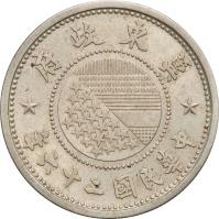 obverse of 5 Fen - Jidong Bank (1937) coin with Y# 518 from China.