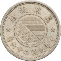 China coin 5 Fen - Jidong Bank (1937) obverse obverse of 5 Fen - Jidong Bank (1937) coin with Y# 518 from China.
