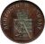 obverse of 3 Pfennige - Alexander Carl (1861 - 1867) coin with KM# 98 from German States. Inscription: HERZOGTHUM ANHALT