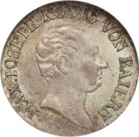 obverse of 3 Kreuzer - Maximilian I Joseph (1807 - 1825) coin with KM# 697 from German States.
