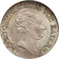 German States coin 3 Kreuzer - Maximilian I Joseph (1807 - 1825) obverse obverse of 3 Kreuzer - Maximilian I Joseph (1807 - 1825) coin with KM# 697 from German States.