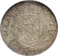 reverse of 3 Kreuzer - Maximilian I Joseph (1807 - 1825) coin with KM# 697 from German States.
