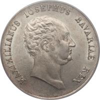 German States coin 1 Kronenthaler - Maximilian Joseph (1809 - 1825) obverse obverse of 1 Kronenthaler - Maximilian Joseph (1809 - 1825) coin with KM# 706 from German States. Inscription: MAXIMILIANUS IOSEPHUS BAVARIAE REX