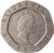 obverse of 20 Pence - Elizabeth II - 3'rd Portrait (1985 - 1997) coin with KM# 939 from United Kingdom. Inscription: ELIZABETH II D · G · REG · F · D · RDM