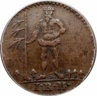 German States coin 1 Pfenning - George III (1760 - 1804) obverse obverse of 1 Pfenning - George III (1760 - 1804) coin with KM# 330 from German States.