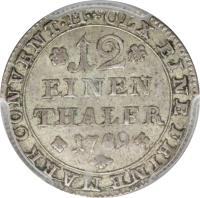 German States coin 1/12 Thaler - Karl Wilhelm Ferdinand (1780 - 1806) reverse reverse of 1/12 Thaler - Karl Wilhelm Ferdinand (1780 - 1806) coin with KM# 1000 from German States.