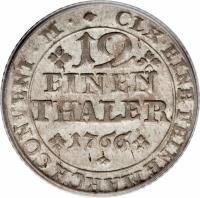 reverse of 1/12 Thaler - Karl I (1764 - 1780) coin with KM# 970 from German States.