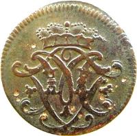 obverse of 1/4 Stüber - Maximilian Friedrich (1763 - 1767) coin with KM# 161 from German States.