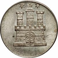 German States coin 1 Schilling Courant (1846) obverse obverse of 1 Schilling Courant (1846) coin with KM# 566 from German States.