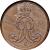 obverse of 2 Pfennige - Georg V (1858 - 1864) coin with KM# 234 from German States. Inscription: V