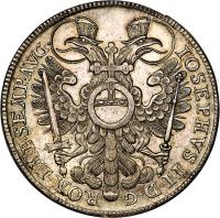 German States coin 1 Thaler - Josef II (1765 - 1780) obverse obverse of 1 Thaler - Josef II (1765 - 1780) coin with KM# 350 from German States. Inscription: JOSEPHVS II · D · G · ROM · IMP · SEMP · AVG ·