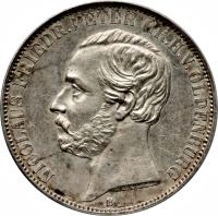 German States coin 1 Vereinsthaler - Nicolaus Friedrich Peter (1858 - 1866) obverse obverse of 1 Vereinsthaler - Nicolaus Friedrich Peter (1858 - 1866) coin with KM# 196 from German States. Inscription: NICOLAUS FRIEDR.PETER GR.H.V.OLDENBURG