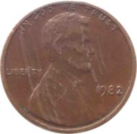 United States coin 1 Cent - Lincoln Memorial Cent (1959 - 1982) obverse obverse of 1 Cent - Lincoln Memorial Cent (1959 - 1982) coin with KM# 201 from United States. Inscription: IN GOD WE TRUST LIBERTY 1975
