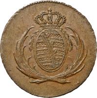 German States coin 4 Pfennig - Friedrich August I/III (1808 - 1810) obverse obverse of 4 Pfennig - Friedrich August I/III (1808 - 1810) coin with KM# 1064 from German States.