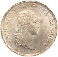 German States coin 1 Conventionsthaler - Friedrich August I/III (1807 - 1817) obverse obverse of 1 Conventionsthaler - Friedrich August I/III (1807 - 1817) coin with KM# 1059 from German States.