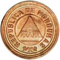 obverse of 1 Centavo (1881 - 1907) coin with KM# 46 from Honduras. Inscription: REPUBLICA DE HONDURAS