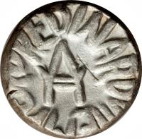 Indian States coin 1 Rupee - Edward VII / Raghubir Singhji (1906 - 1912) obverse obverse of 1 Rupee - Edward VII / Raghubir Singhji (1906 - 1912) coin with Y# 14 from Indian States.