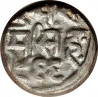 Indian States coin 1 Rupee - Edward VII / Raghubir Singhji (1906 - 1912) reverse reverse of 1 Rupee - Edward VII / Raghubir Singhji (1906 - 1912) coin with Y# 14 from Indian States.