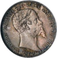 obverse of 1 Lira - Vittorio Emanuele II (1850 - 1860) coin with KM# 142 from Italian States.