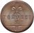 reverse of 2 Tornesi - Francesco II (1859) coin with KM# 375 from Italian States.