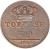 reverse of 1 Tornese - Ferdinando II (1845 - 1858) coin with KM# 358 from Italian States. Inscription: TORNESE UNO 1854