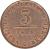 reverse of 3 Centesimi (1849) coin with KM# 808 from Italian States. Inscription: * CENTESIMI * 3 1849 DI LIRA CORRENTE