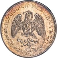 obverse of 1 Peso - Army of the North (1915) coin with KM# 619 from Mexico. Inscription: REPUBLICA MEXICANA