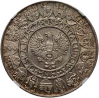 Poland coin 100 Złotych - Polish Millennium (1966) obverse obverse of 100 Złotych - Polish Millennium (1966) coin with Y# 57 from Poland. Inscription: POLSKA RZECZPOSPOLITA LUDOWA 1966