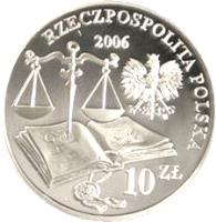 Poland coin 10 Złotych - J. Laski (2006) obverse obverse of 10 Złotych - J. Laski (2006) coin with Y# 890 from Poland. Inscription: RZECZPOSPOLITA POLSKA 10 ZŁ