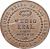 reverse of 1/2 Real - Isabel II (1848 - 1853) coin with KM# 591 from Spain. Inscription: Y LA CONST · REINA DE LAS ESPAÑAS MEDIO REAL. CINCO DECIMAS. * 1851 *