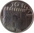reverse of 10 Pesetas - Juan Carlos I - Seneca (1997) coin with KM# 982 from Spain. Inscription: 10 PTAS 1997