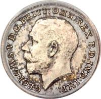 obverse of 1 Penny - George V - Maundy Coinage (1911 - 1920) coin with KM# 811 from United Kingdom. Inscription: GEORGIVS V D.G: BRITT: OMN: REX F.D. IND:IMP: