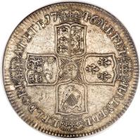 United Kingdom coin 1/2 Crown - George II (1743 - 1751) reverse reverse of 1/2 Crown - George II (1743 - 1751) coin with KM# 584 from United Kingdom. Inscription: M · B · F · ET H · REX · F · D · B ET · L · D · S · R · I A · T · ET · E · 17 46 ·