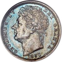 United Kingdom coin 1/2 Farthing - George IV (1828 - 1830) obverse obverse of 1/2 Farthing - George IV (1828 - 1830) coin with KM# 704 from United Kingdom. Inscription: GEORGIUS IV DEI GRATIA 1830