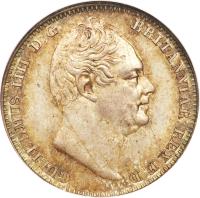 obverse of 4 Pence - William IV - Maundy Coinage (1831 - 1837) coin with KM# 711 from United Kingdom. Inscription: GULIELMUS IIII D:G: BRITANNIAR: REX F:D: