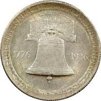 United States coin 1/2 Dollar - Sesquicentennial of American Independence (1926) reverse reverse of 1/2 Dollar - Sesquicentennial of American Independence (1926) coin with KM# 160 from United States. Inscription: SESQUICENTENNIAL. OF. AMERICAN. INDEPENDENCE E. PLURIBUS. UNUM. 1776 - 1926 HALF DOLLAR