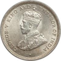 Belize coin 10 Cents - George V (1918 - 1936) obverse obverse of 10 Cents - George V (1918 - 1936) coin with KM# 20 from Belize. Inscription: · GEORGE V KING AND EMPEROR OF INDIA