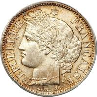 France coin 2 Francs (1849 - 1851) obverse obverse of 2 Francs (1849 - 1851) coin with KM# 760 from France. Inscription: REPUBLIQUE FRANÇAISE