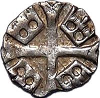 Hungary coin 1 Parvus - Sigismund of Luxemburg (1387 - 1427) reverse reverse of 1 Parvus - Sigismund of Luxemburg (1387 - 1427) coin with EH# 451 from Hungary.