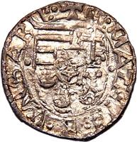 Hungary coin 1 Denar - Matthias Corvinus (1489) obverse obverse of 1 Denar - Matthias Corvinus (1489) coin with EH# 567 from Hungary. Inscription: + M.MATHIE.R.VNGARIE · : ·