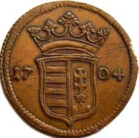 Hungary coin 10 Poltura - Francis II Rákóczi - Insurgent Coinage (1704 - 1707) obverse obverse of 10 Poltura - Francis II Rákóczi - Insurgent Coinage (1704 - 1707) coin with KM# 264 from Hungary. Inscription: 17 05 C M
