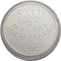 Hungary coin 5000 Forint - Hungary's EU membership (2004) obverse obverse of 5000 Forint - Hungary's EU membership (2004) coin with KM# 776 from Hungary.