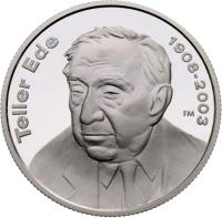 Hungary coin 5000 Forint - Ede Teller (2008) reverse reverse of 5000 Forint - Ede Teller (2008) coin with KM# 810 from Hungary.