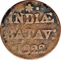Netherlands East Indies coin 1/2 Stuiver - Willem I - Sumatra (1820 - 1826) reverse reverse of 1/2 Stuiver - Willem I - Sumatra (1820 - 1826) coin with KM# 284 from Netherlands East Indies. Inscription: INDIÆ BATAV: 1822