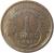 reverse of 1 Franc (1931 - 1941) coin with KM# 885 from France. Inscription: LIBERTE-EGALITE FRATERNITE 1 FRANC 1939