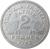 reverse of 2 Francs (1943 - 1944) coin with KM# 904 from France. Inscription: · TRAVAIL · FAMILLE · · PATRIE · 2 · FRANCS · 1943