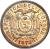 obverse of 1 Centavo (1872 - 1890) coin with KM# 45 from Ecuador. Inscription: REPUBLICA DEL ECUADOR 1872