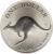 reverse of 1 Dollar - Elizabeth II - Kangaroo - Kangaroo Silver Bullion; 3'rd portrait (1998) coin with KM# 365 from Australia. Inscription: ONE DOLLAR C HH 1OUNCE FINE SILVER